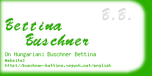 bettina buschner business card